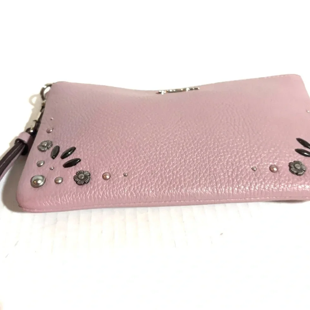 Coach Pink Wristlet Bag